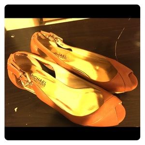 Michael Kors cork wedge sandals